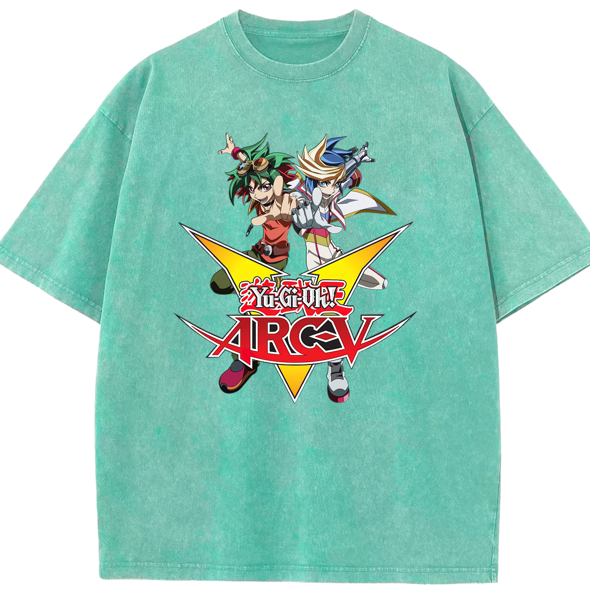 （画像用） 遊☆戯☆王 Yu-Gi-Oh! 綿100% ヴィンテージ風 半袖Tシャツ（フロントプリント）